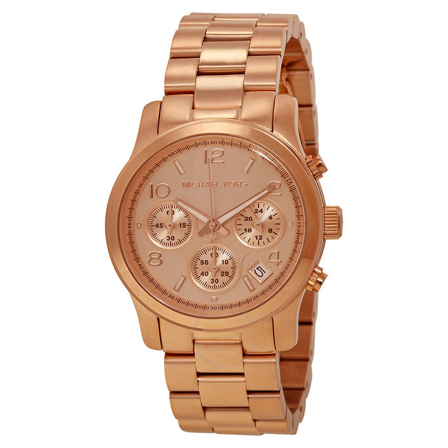 Michael Kors Women's Runway Rose Gold-Tone Watch MK5128 Hover Image
