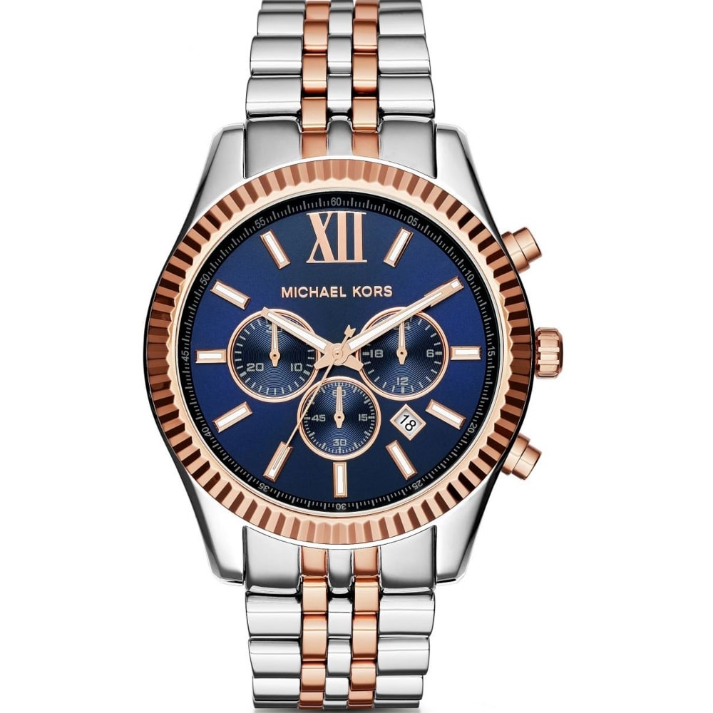 MICHAEL KORS Lexington Chronograph Navy Dial Men's Watch MK8412