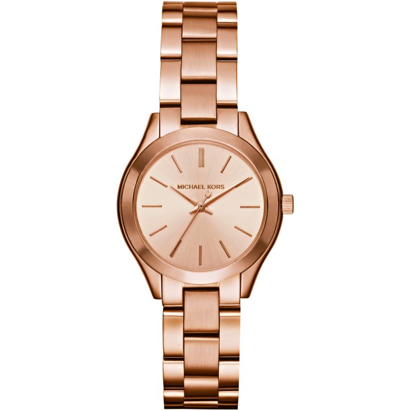 Michael Kors Women’s Quartz Stainless Steel Rose Gold Dial 33mm Watch MK3513