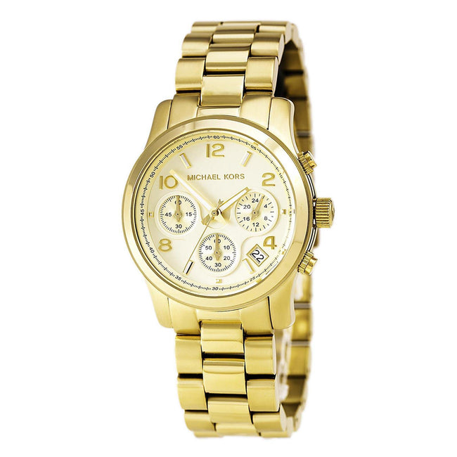 MICHAEL KORS Midsized Chronograph Gold-tone Ladies Watch MK5055 Hover Image