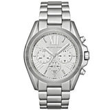 Michael Kors Men’s Chronograph Quartz Stainless Steel Silver Dial 42mm Watch MK5535