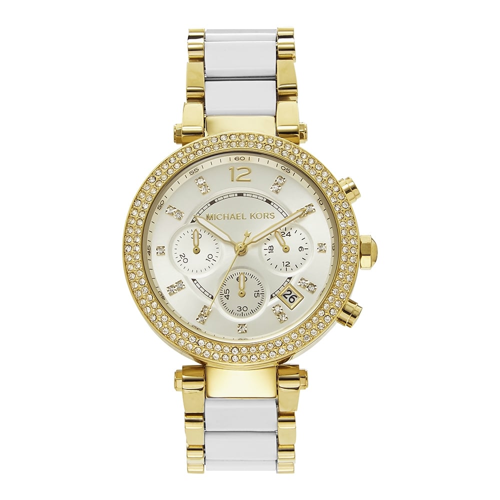 Michael kors ladies watches white Clearance