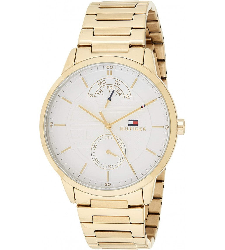 Tommy Hilfiger Multi-function Gold Stainless Steel Men's Watch - 1791609