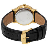 Movado Women’s Quartz Swiss Made Leather Strap Black Dial 28mm Watch 0607275