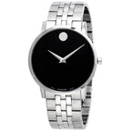 Movado Men’s Quartz Swiss Made Stainless Steel Black Dial 40mm Watch 0607199
