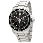 Movado Men’s Quartz Swiss Made Stainless Steel Black Dial 42mm Watch 2600142