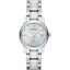Burberry Swiss Rare Diamonds Silver Mother Of Pearl Date Dial 34mm Women Stainless Steel Wrist Watch The City BU9125