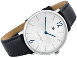 Tommy Hilfiger Men’s Quartz Leather Strap White Dial 40mm Watch 1710351