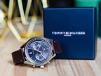 Tommy Hilfiger Men’s Quartz Leather Strap Grey Dial 44mm Watch 1791729
