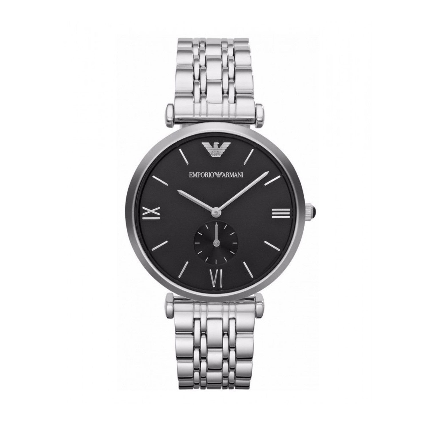 Emporio Armani Men’s Stainless Steel Black Dial 40mm Watch AR1676