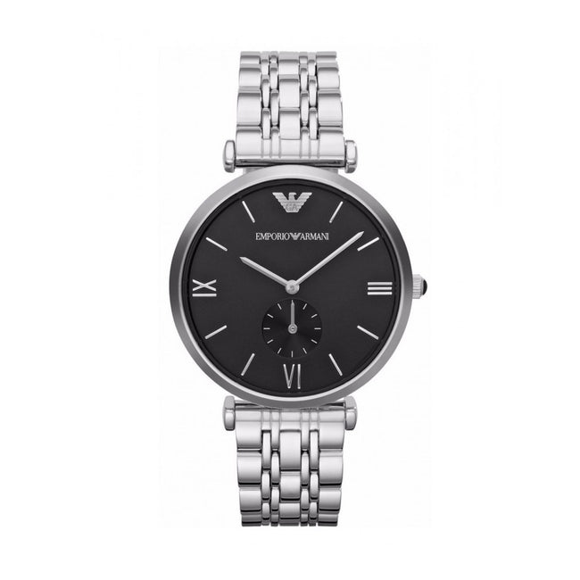 Emporio Armani Men’s Stainless Steel Black Dial 40mm Watch AR1676 Hover Image