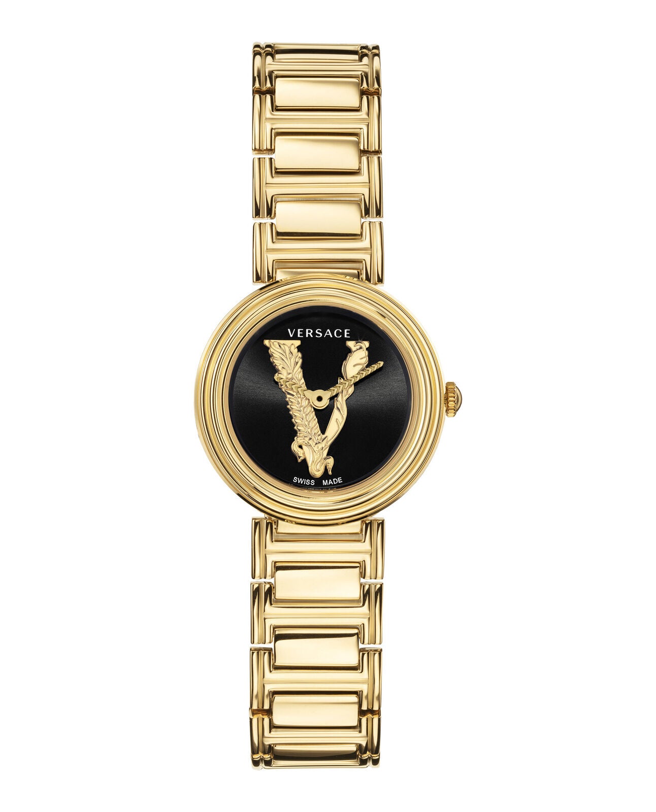 Versace Womens Black 28 mm Virtus Watch VET300121