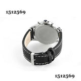 Hugo Boss Men’s Quartz Lather Strap Black Dial 44mm Watch 1512569