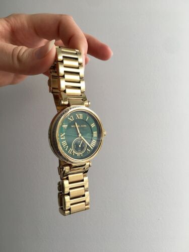 Michael Kors Women’s Quartz Stainless Steel Emerald Green Dial 42mm Watch MK6065