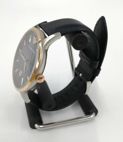 Emporio Armani Men’s Quartz Dark Blue Leather Strap Blue Dial 43mm Watch AR11188