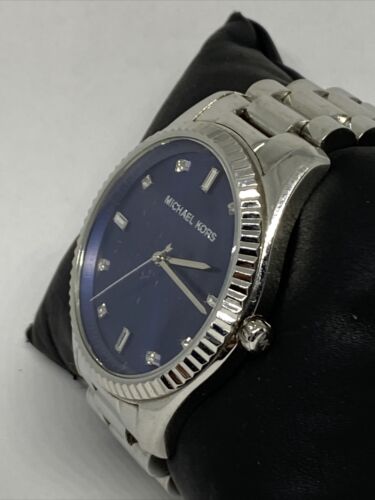 Michael Kors Men’s Quartz Silver Stainless Steel Blue Dial 41mm Watch MK3225