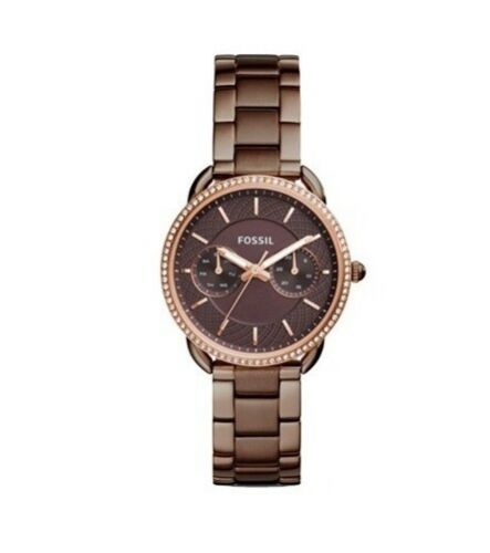 Fossil ES4258 Women's Tailor Brown Dial Stainless Steel Bracelet Watch Hover Image