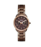 Fossil ES4258 Women's Tailor Brown Dial Stainless Steel Bracelet Watch