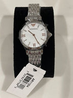 Emporio Armani Women’s Stainless Steel Mother of Pearl Dial 32mm Watch AR11204