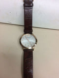 Emporio Armani Men’s Quartz Brown Leather Strap Silver Dial 42mm Watch AR1743