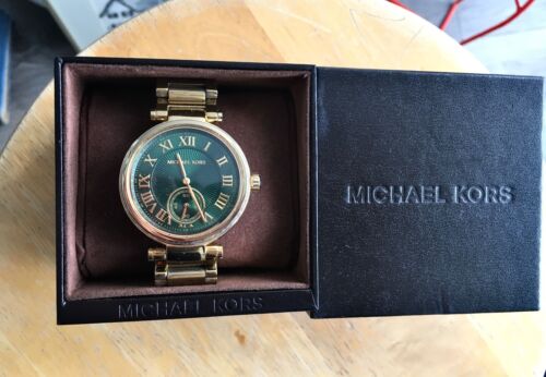 Michael Kors Women’s Quartz Stainless Steel Emerald Green Dial 42mm Watch MK6065