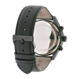Hugo Boss Men’s Quartz Lather Strap Black Dial 44mm Watch 1513550