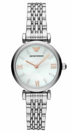 Emporio Armani Women’s Stainless Steel Mother of Pearl Dial 32mm Watch AR11204