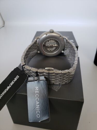 Emporio Armani Men’s Automatic Stainless Steel Blue Dial 43mm Watch AR60024