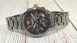 Emporio Armani Men’s Chronograph Stainless Steel Black Dial 38mm Watch AR1411