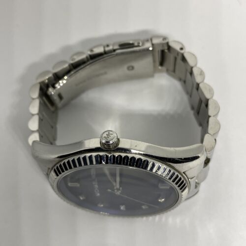Michael Kors Men’s Quartz Silver Stainless Steel Blue Dial 41mm Watch MK3225