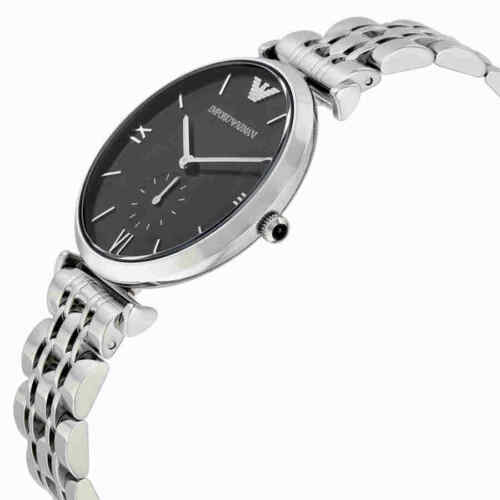 Emporio Armani Men’s Stainless Steel Black Dial 40mm Watch AR1676