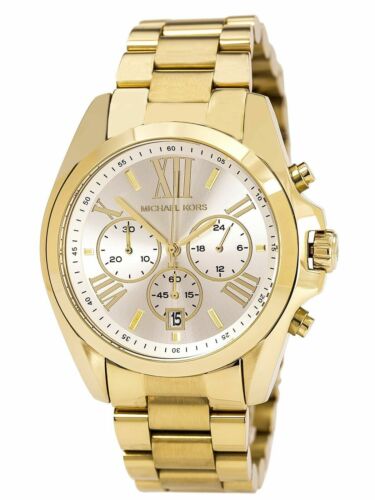 Michael Kors Unisex Quartz Stainless Steel Pearlescent Dial 43mm Watch MK6266