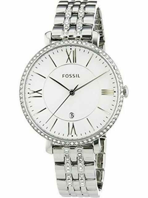 FOSSIL Jacqueline Silver Dial Stainless Steel Ladies Watch ES3545 Hover Image