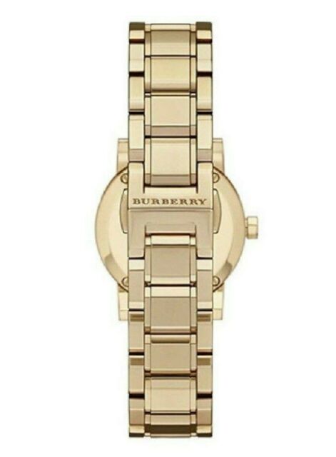 Swiss Rare Engraved Gold Check Dial 26mm Women Wrist Watch The City BU9234