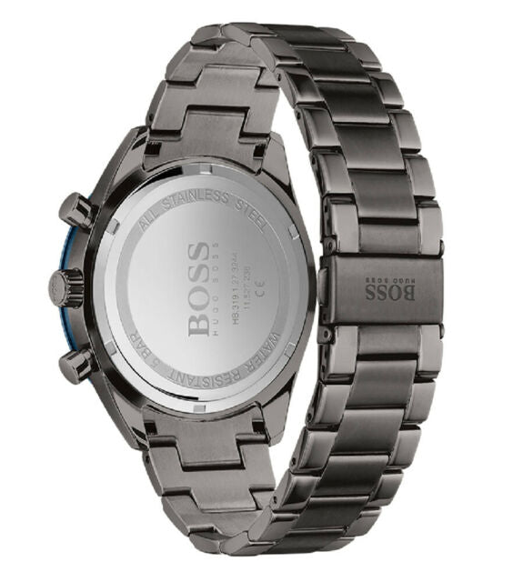 Hugo Boss Men’s Chronograph Quartz Stainless Steel Blue Dial 44mm Watch 1513863