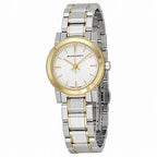 BURBERRY Silver Dial Two-tone Stainless Steel Ladies Watch BU9217