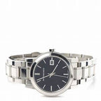 BURBERRY Black Check Stamped Dial Stainless Steel Ladies Watch BU9101
