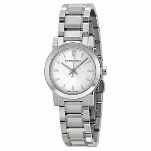 BURBERRY Silver Dial Stainless Steel Ladies Watch BU9200