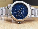 BURBERRY Chronograph Blue Dial Stainless Steel Men's Watch BU9363