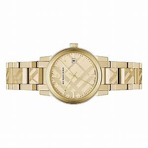 Swiss Rare Engraved Gold Check Dial 26mm Women Wrist Watch The City BU9234