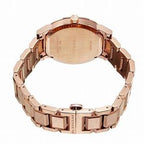 BURBERRY White Check Pattern Dial Rose Gold-plated Unisex Watch BU9004