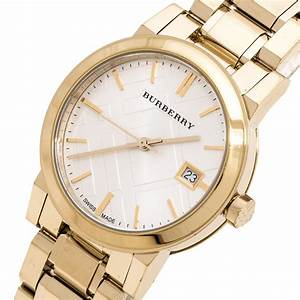 BURBERRY White Dial Gold-tone Ladies Watch BU9103 Main Image