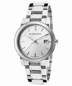 Burberry Women's BU9100 Large Check Stainless Steel Bracelet Watch Hover Image
