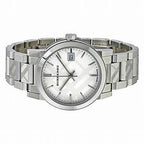 BURBERRY Silver Check Stamped Dial Stainless Steel Ladies Watch BU9144