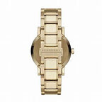 BURBERRY The City Champagne Dial Gold-tone Unisex Watch BU9033