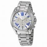 MICHAEL KORS Bradshaw Silver Crystal Pave Dial Ladies Watch MK6320