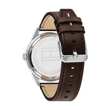 Tommy Hilfiger Men’s Quartz Leather Strap Grey Dial 44mm Watch 1791637
