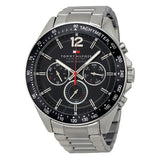 TOMMY HILFIGER Black Dial Stainless Steel Men's Watch 1791104