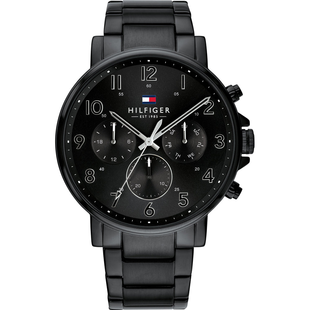Tommy Hilfiger Men’s Quartz Stainless Steel Black Dial 46mm Watch 1710383