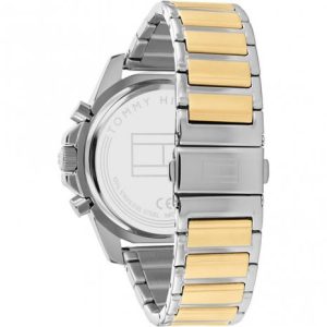 Tommy Hilfiger Men’s Quartz Two-tone Stainless Steel Blue Dial 45mm Watch 1791937